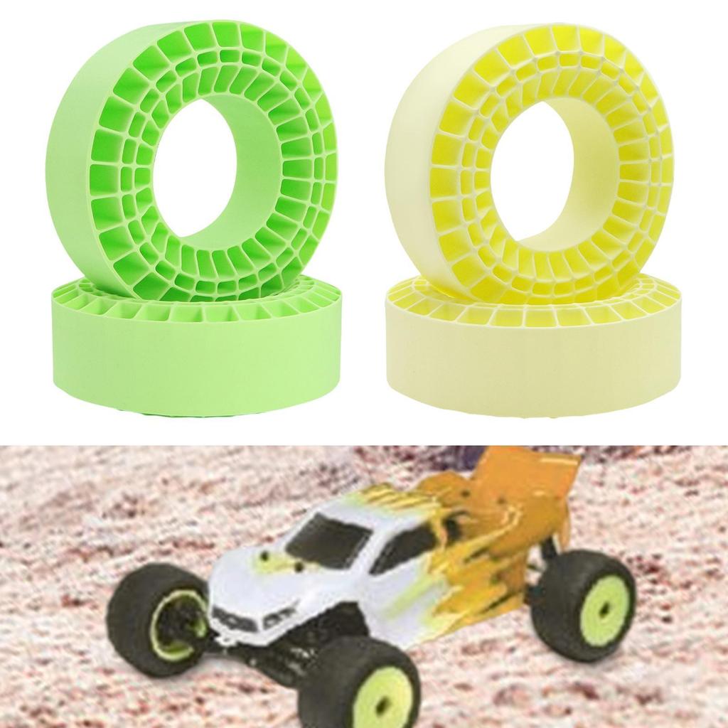 2Pcs Tire Inserts for 1/10 RC Crawler Trucks Waterproof Enhanced Traction Grip Cushioning Can Trim 1 10 Scale RC Car Accessories