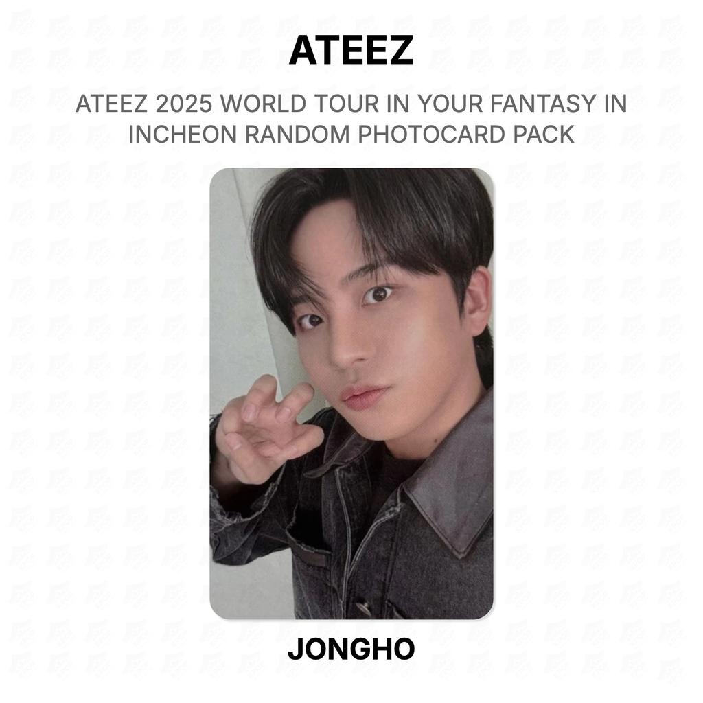 ATEEZ 2025 WORLD TOUR IN YOUR FANTASY IN INCHEON RANDOM PHOTOCARD PACK Official Photocard