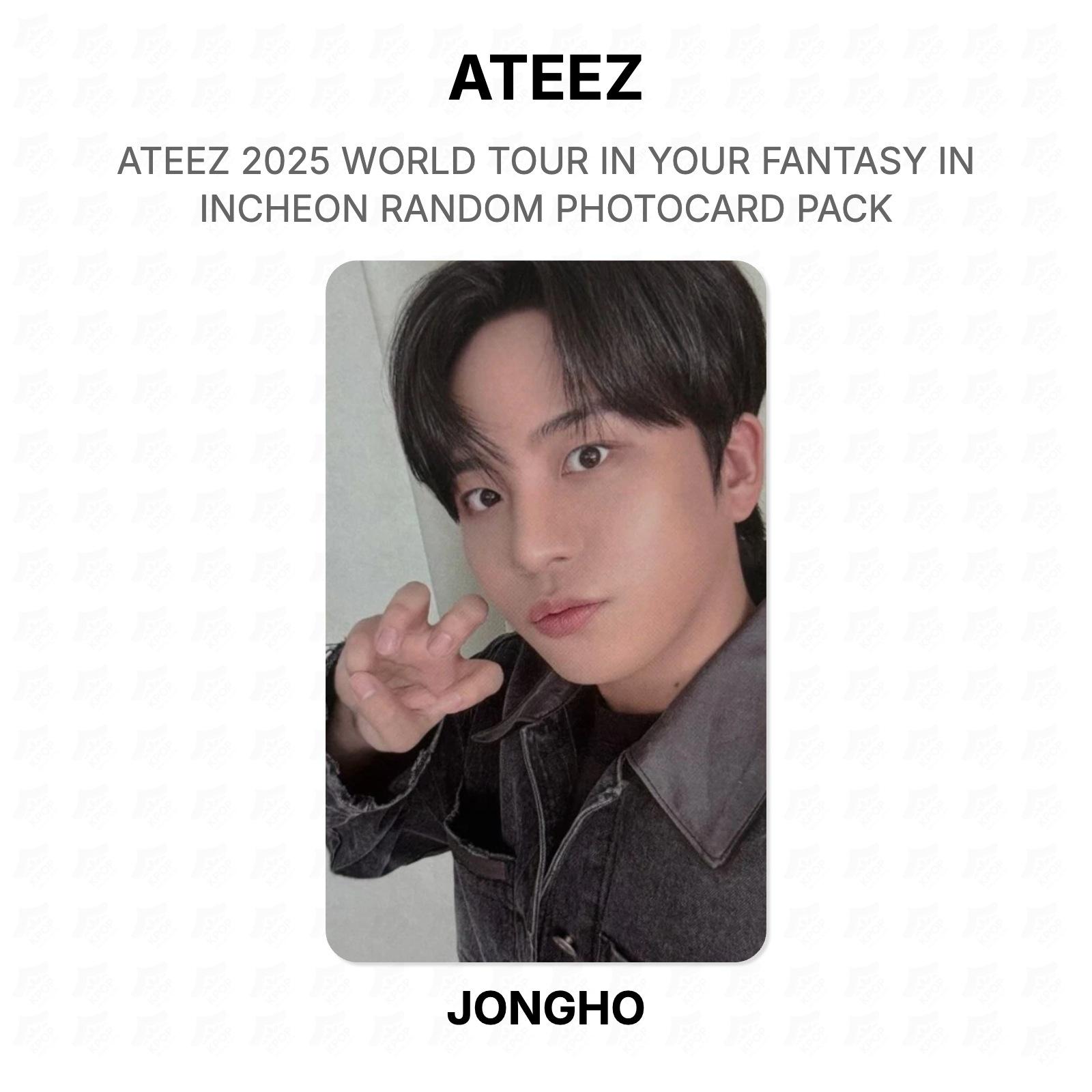 ATEEZ 2025 WORLD TOUR IN YOUR FANTASY IN INCHEON RANDOM PHOTOCARD PACK Official Photocard JONGHO 03