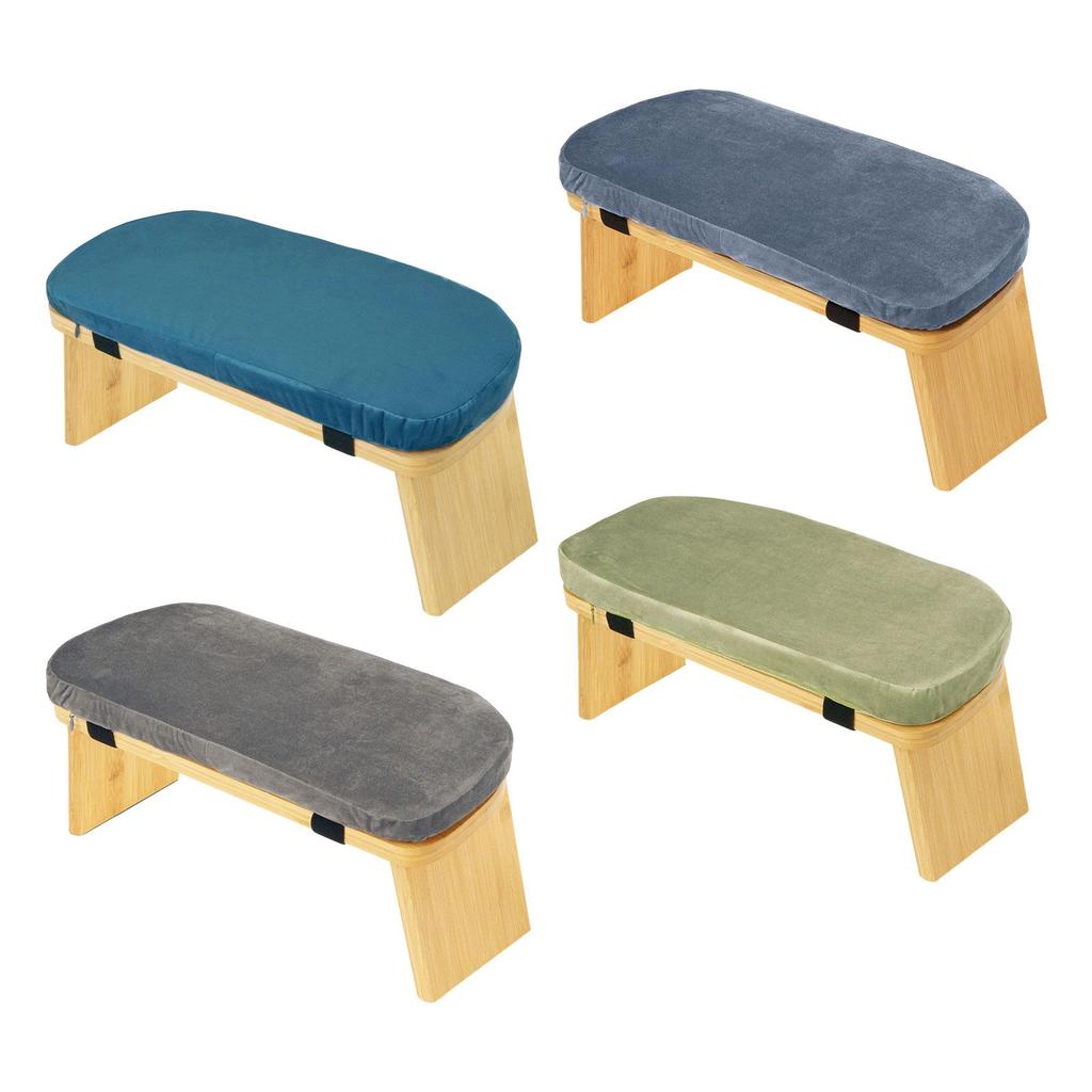Meditation Bench Prayer with Removable Cushion, Ergonomic, Folding Kneeling Stool Chair