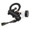 Bremszylinder Pumpe, Faltbarer Hinterrad Fußbremszylinder, Hydraulischer Hauptzylinder Pumpenbehälter für Motorrad, ATV, Dirtbike