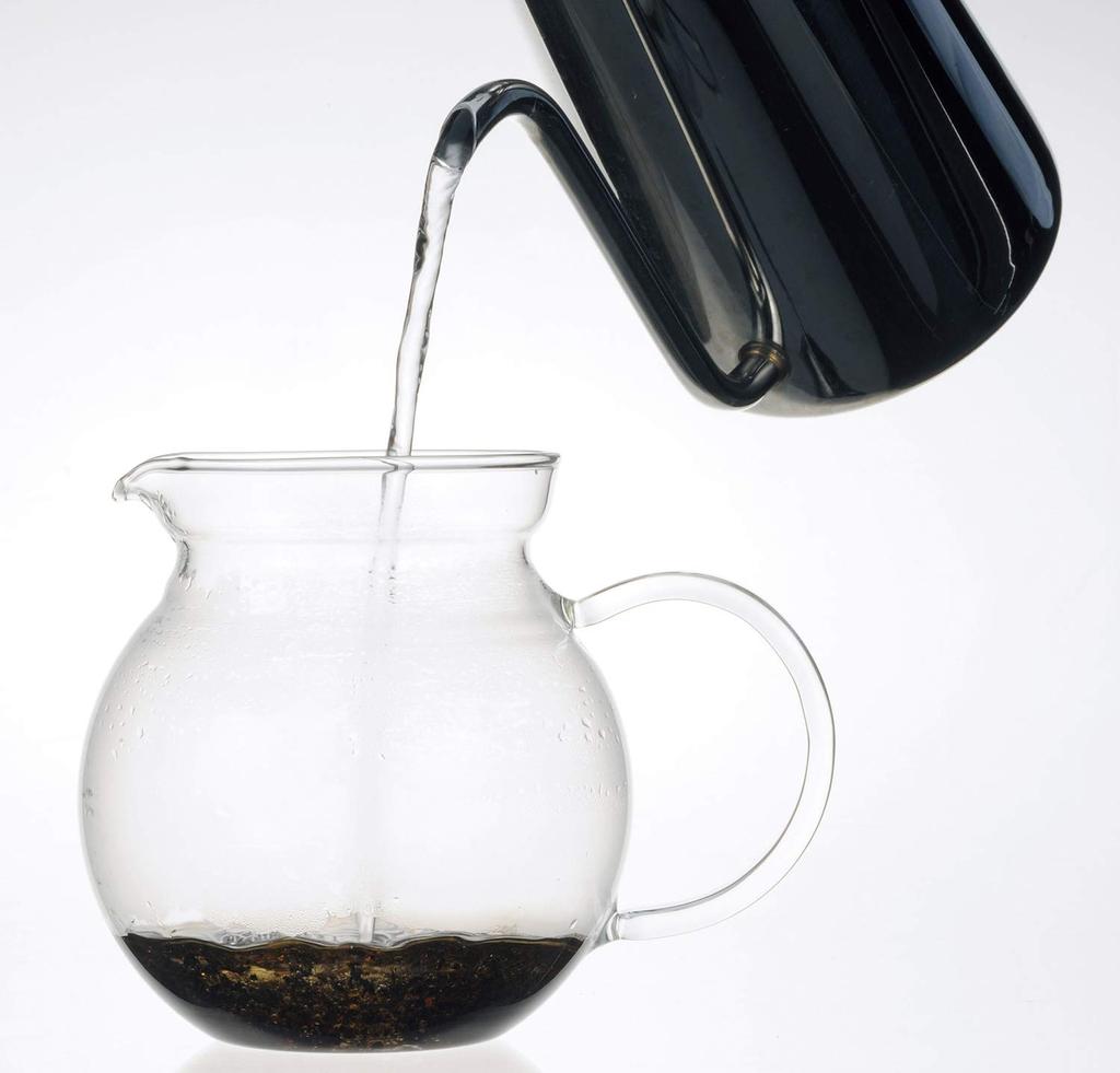 iwaki Heat-Resistant Glass Teapot, Jumping Teapot, Black, 640ml, KT894T-BK