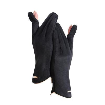 JingJingRS Unisex Winter Suede Touchscreen Gloves