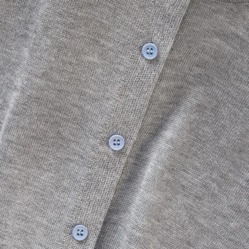 Women's Preppy Faux Two-Piece Color Block Knitted Cardigan