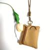Porte-monnaie mini pour cartes et pièces à suspendre au cou en tissu Oxford décontracté, pochette zippée pour hommes et femmes, porte-clés Ins, petit sac avec cordon