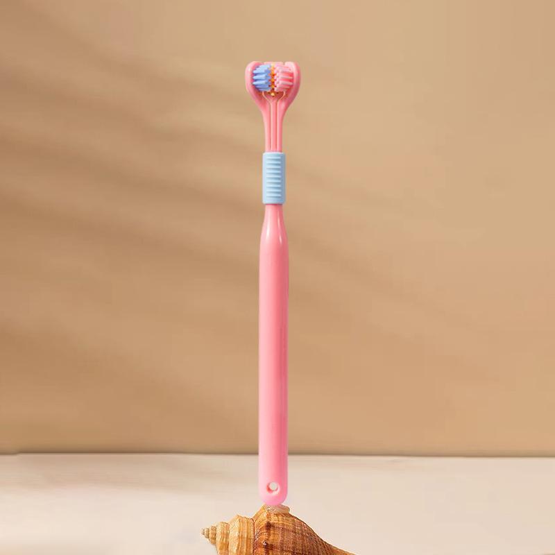 360 Degree Three-sided Soft Bristle Toothbrush Oral Care Safety Toothbrush Teeth Deep Cleaning Portable Travel Dental Oral Care