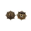 Textured Bead Cap Charms Dome Covers For Pearl And Gemscolor Jewelry Findings