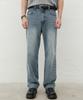 MINAV Wide Straight Denim Pants [Mid Blue]