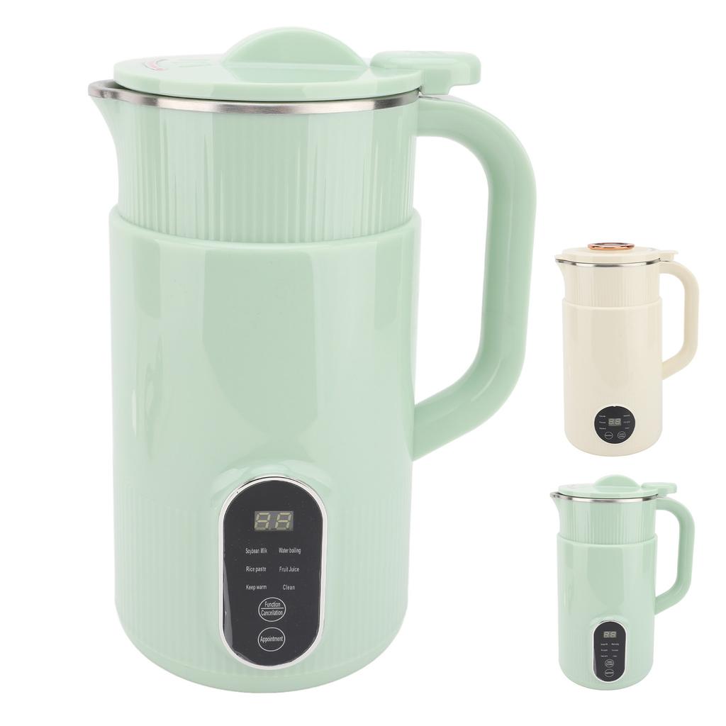 Electric Soy Milk Maker Stainless Steel X Shaped Blades Low Noise Intelligent Touch Panel Soybean Mi