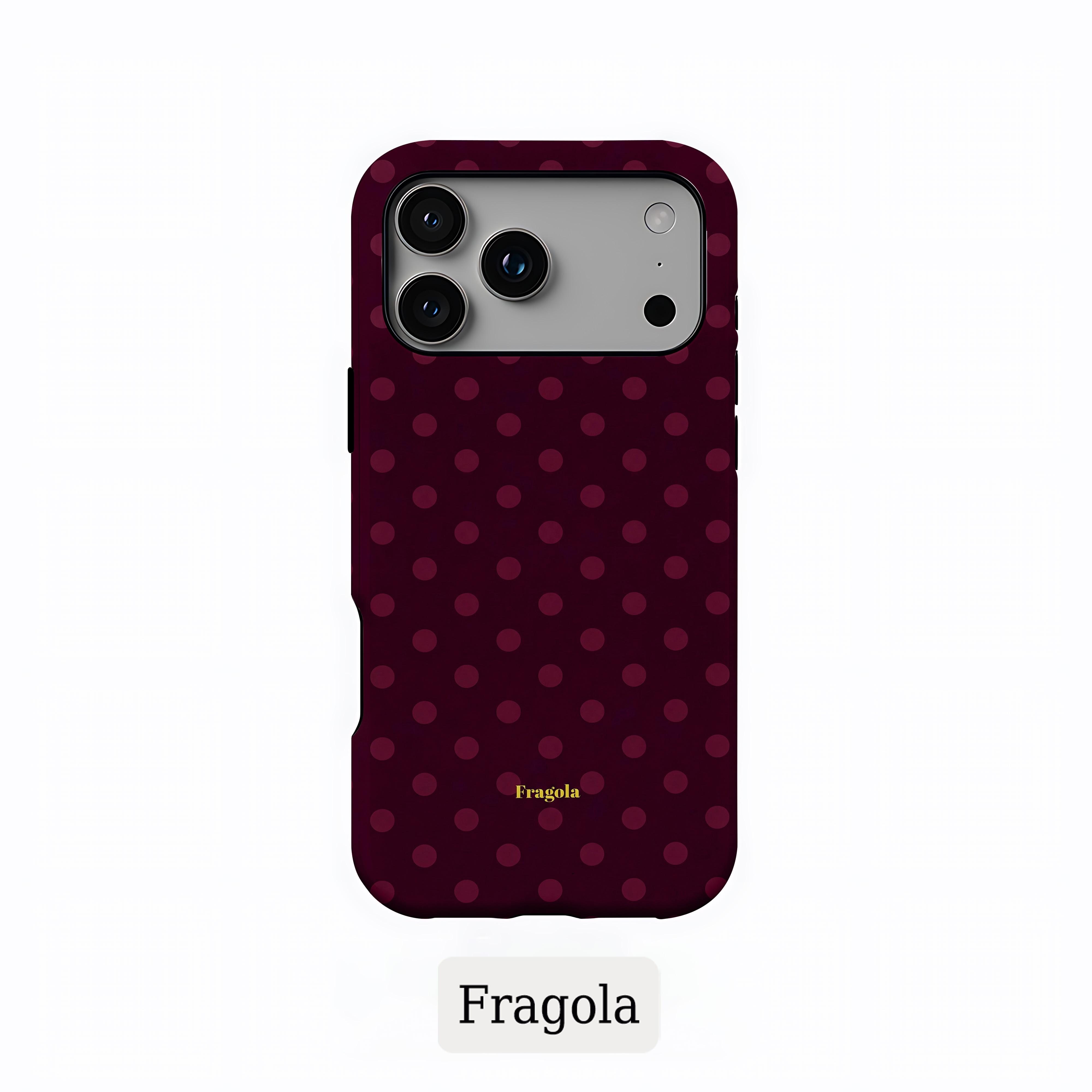 Fragola Sterne Pünktchen Handyhülle für iPhone 17 16e 16 15 14 13 12 11 X XS XR XSMAX 7 8 Air Pro Max Plus Doppelschicht iPhone 11 Pro