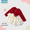 Youqi Baby Girls' Long Sleeve Princess Dress