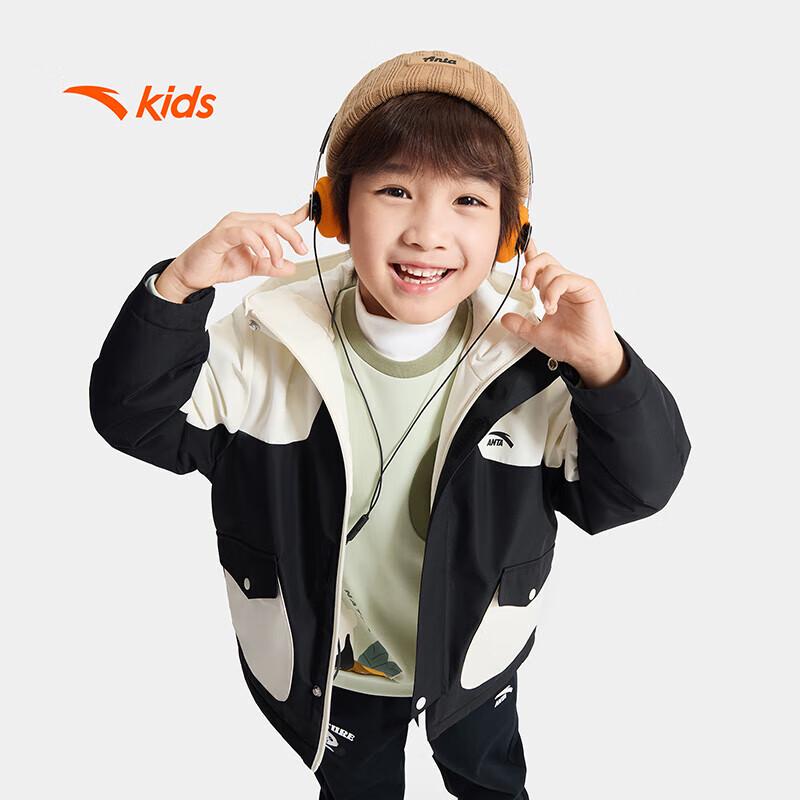 Anta Kids' 2025 Winter Warm Fleece Hooded Jacket A72549601