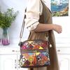 Torba Crossbody z prawdziwej skóry w patchwork kwiatowy z motywem kwiatu śliwy - Modna torebka damska w stylu europejskim i amerykańskim