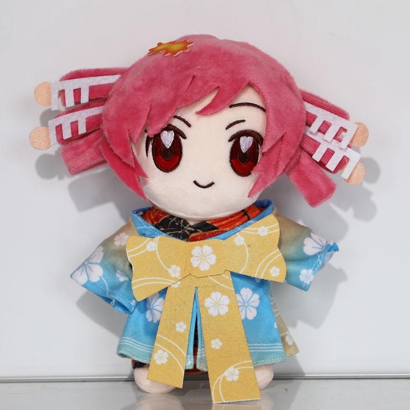 20cm Kasane Teto Plush Toy Soft Doll Stuffed Plushies Figure Anime Cosplay Cartoon Birthday Present Christmas Gift for Fans Girl 20cm