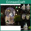 Cute Cartoon Cat Crystal Ball Children's Birthday Gift Lighted Music Box Home Desk Decoration