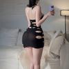 Sex Underwear Sexy Neck Hole Hip Skirt Pure Desire Large Size Flirting Bundled Net Clothes Can Be Torn by Hand To Avoid Temptation