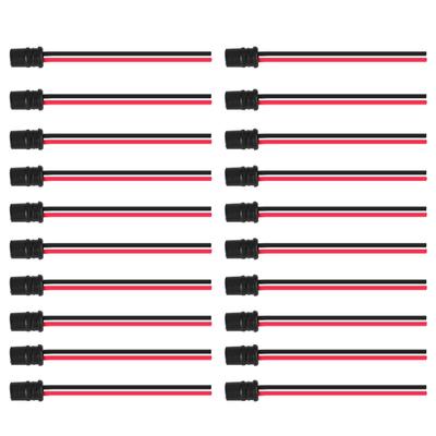 20pcs T10 W5W Light Bulb Extension Socket Holder Connector Soft Rubber for Cars Bikes Boats