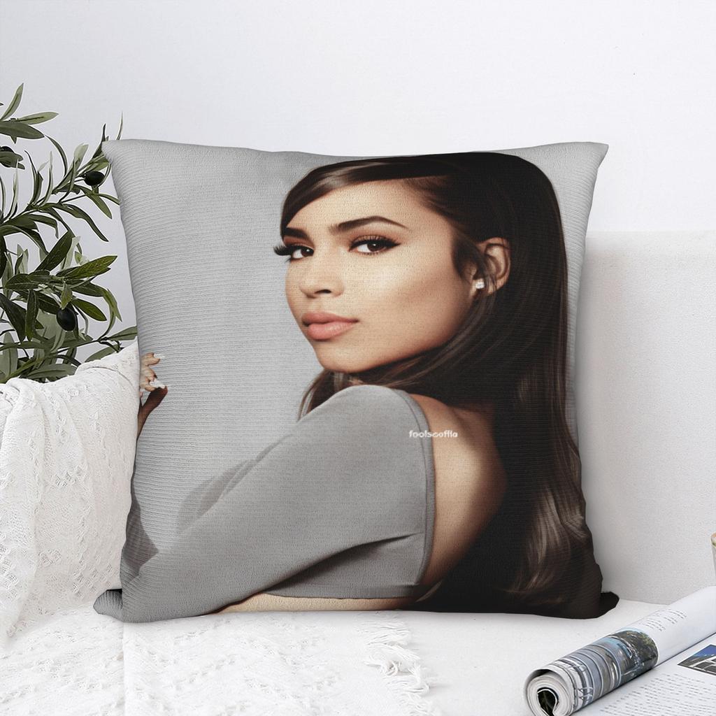 Actor S-Sofia C-Carson Pillow Cover  Novelty Pillow Case For Living Room Chair Soft Cushion Cover Birthday Present