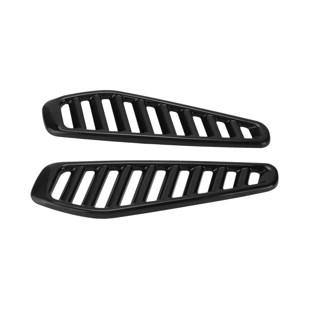 2PCS Car Hood Air Vent Trim Cover Glossy Replacement for Fiesta RS Turbo All Year Models