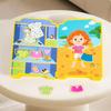 Educational Puzzle Dress Up Book For Children With Magnetic Stickers And Quiet Play