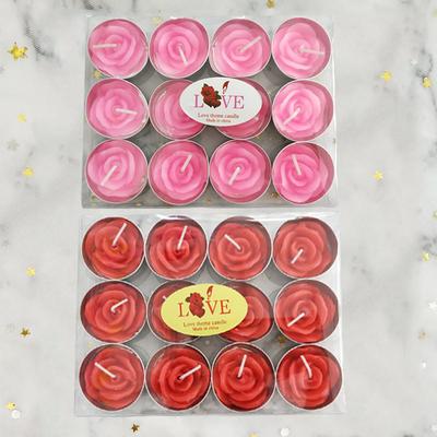 Wedding No Shape Candles Birthday Valentine's Day Confession Romantic Tea Wax 12 Pieces of Box