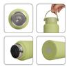 1L Large Capacity Wide Mouth Rubber Paint Thermos Cup - Easy To Clean, American Style, Fashionable Student Water Bottle