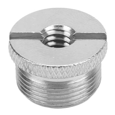 14 Female To 58 Male Screw Adapter Surface Anodizing Treatment Durbale Mic Thread AdapterSilver