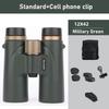 Telescope 12x42 HD Professional Binoculars with ED Lens BAK4 Prism Waterproof for Birdwatching Hunting Camping Travel Outdoor