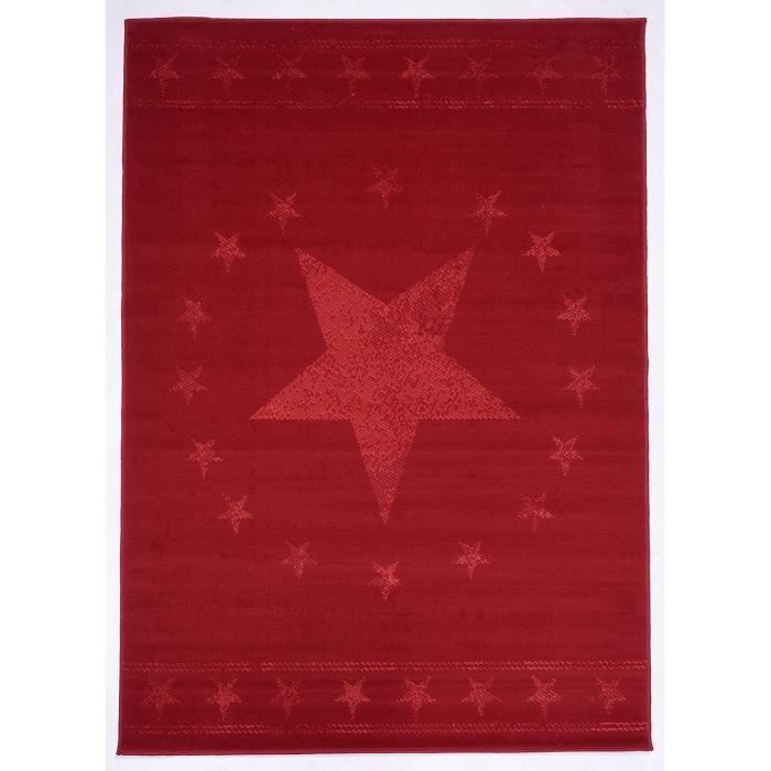 Tapis enfant - UN AMOUR DE TAPIS - BC FIRST START Rouge - 235x320 cm - Polypropylène