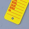 Unique 10PCS Card-shaped DIY Keychains for Cars Pet Name Identification Tags and Fashion Bag Charms for Everyday