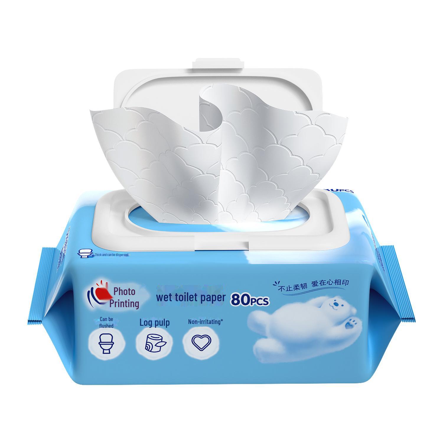 

Xinxiangyin Gentle Flushable Wipes - 80 аркушів, 5 упаковок для дорослих