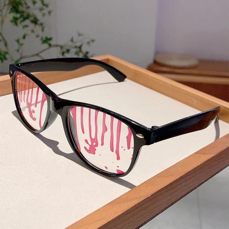 Oversize Square Chic Gifts Glasses Halloween Cosplay Novelty Props Eyewear Funny Design Festival Party Decor Eyeglasses
