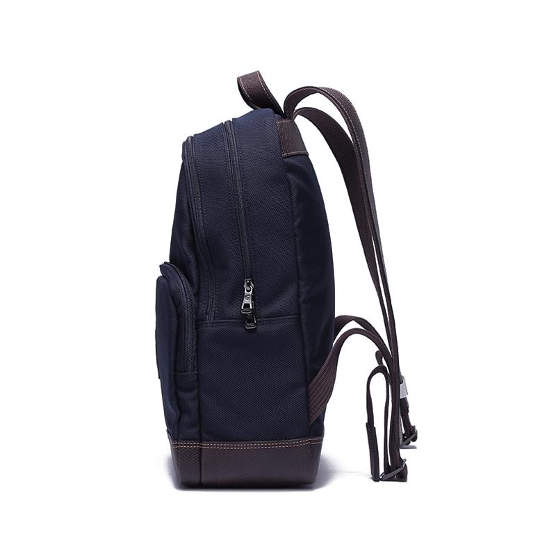 Longchamp Boxford 30 Zipper Closure Logo Adjustable Strap Canvas And Leather Trim Polyester Backpack Men Backpacks Blue 1475080127
