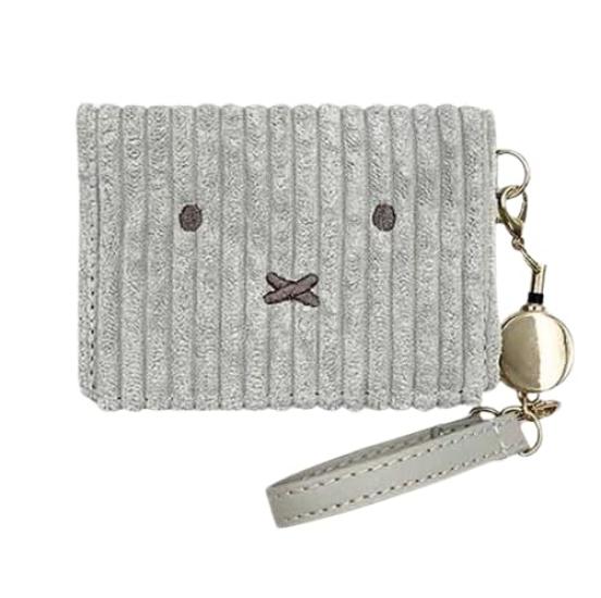 

Miffy Bi-fold Pass Case, Gray, Face Corduroy Series