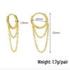 S925 Sterling Silver Chic Chain Earrings: Elegant & Minimalist Design, Comfortable All-Day Wear, Trendy Ear Accessories.
