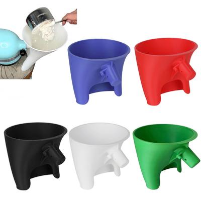 Stand Mixer Flour Funnel with Hook Attachment Splash Guard for Dry And Wet Ingredients Easy