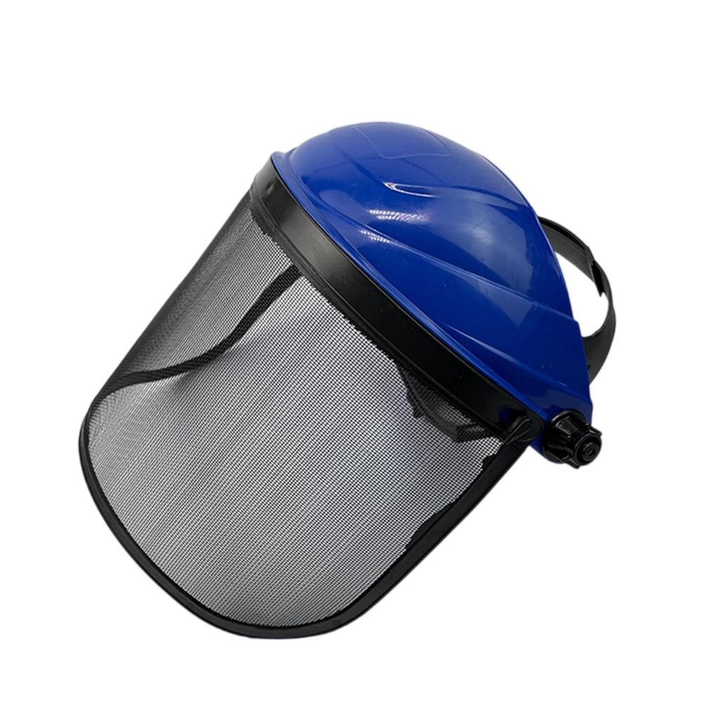 Net Head Wear With Hard Hat Faces Shield Grass Chain Saw Cap - Hedge Mower Wire Mesh Mask