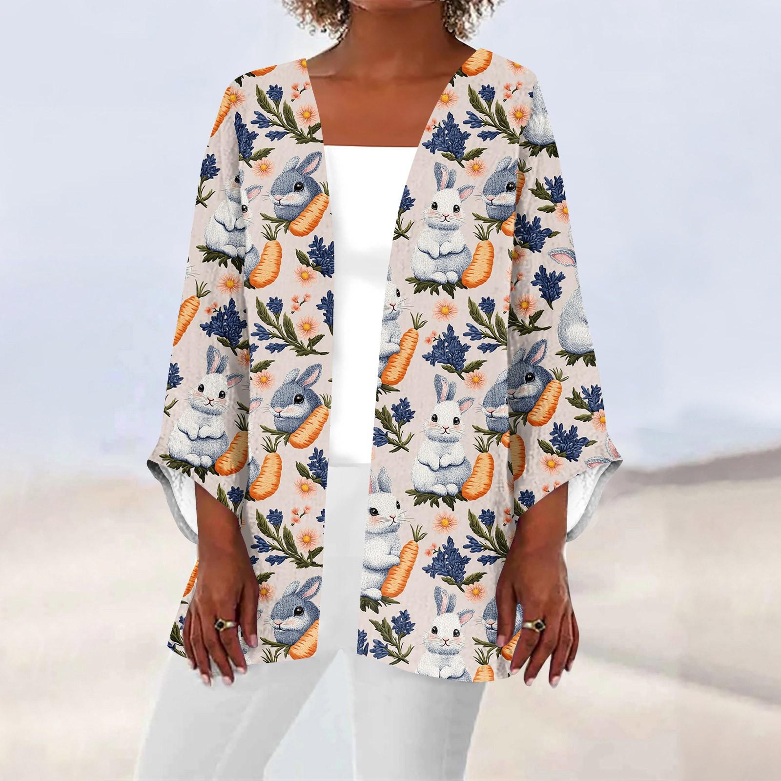 

Женская повседневная и модная легкая куртка средней длины с принтом, кардиган, кардиган XXXXL