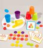 Color Classification And Stacked Cups Game, Wooden Coin Throwing Toy, Color Cognitive Toys, Exercise Hand Eye Coordination