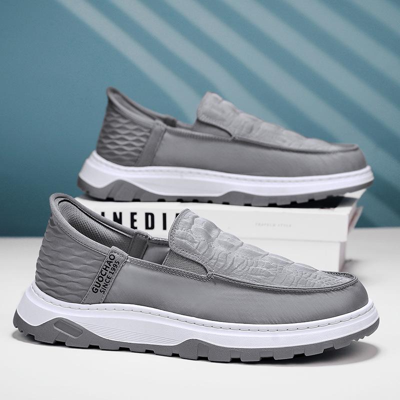 

Canvas men s shoes 2025 spring and summer new one-pedal cloth shoes ice silk vamp men s shoes board shoes lazy shoes driving cloth shoes 44