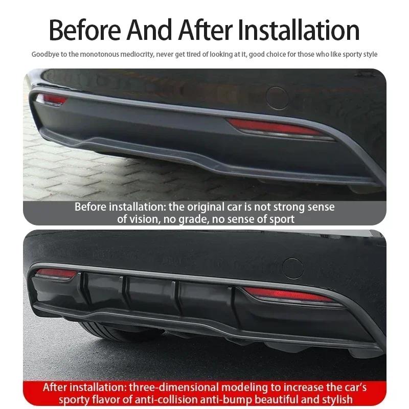 For Tesla New Model 3+ Highland Car Car Rear Lip Tail Spoiler Protection Cover for Model Y Rear Bumper Spoiler Protection Plate