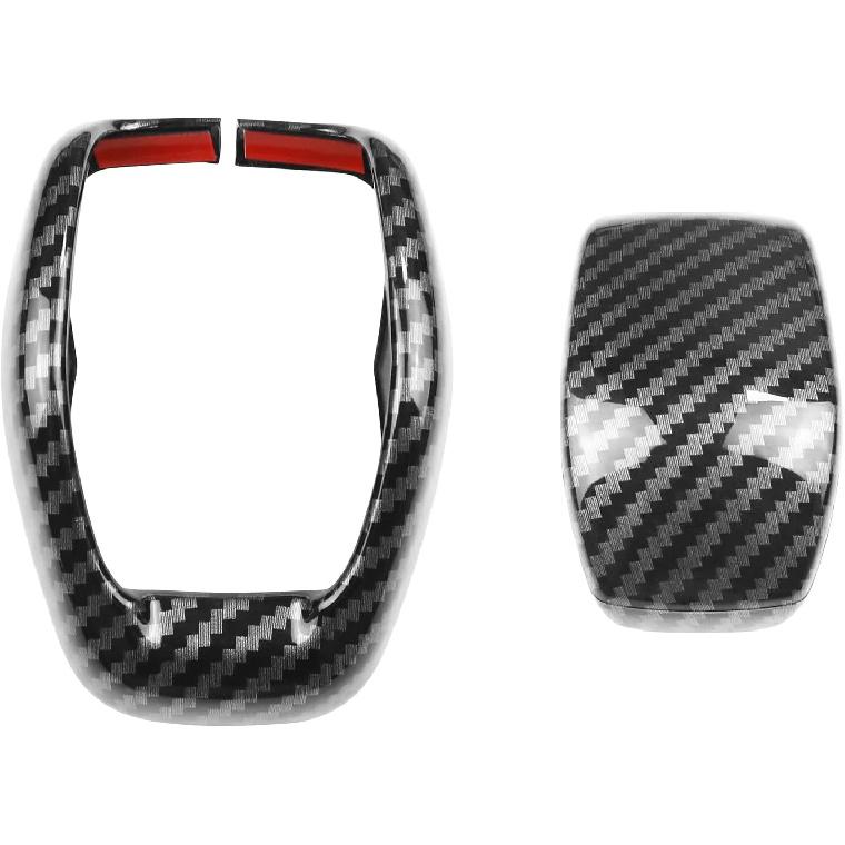 Toyota Carbon Fiber ABS Car Gear Shift Knob Cover Trim Fit for Toyota Highlander 2020 2021 2022 Compatible with Toyota RAV4 2019-2022 Car Interior