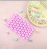 55 Hole Mold Candle Making Box Love Heart Shaped Silicone Chocolate Mold DIY Heart Cake Baking Mold Valentine's Day Supplies