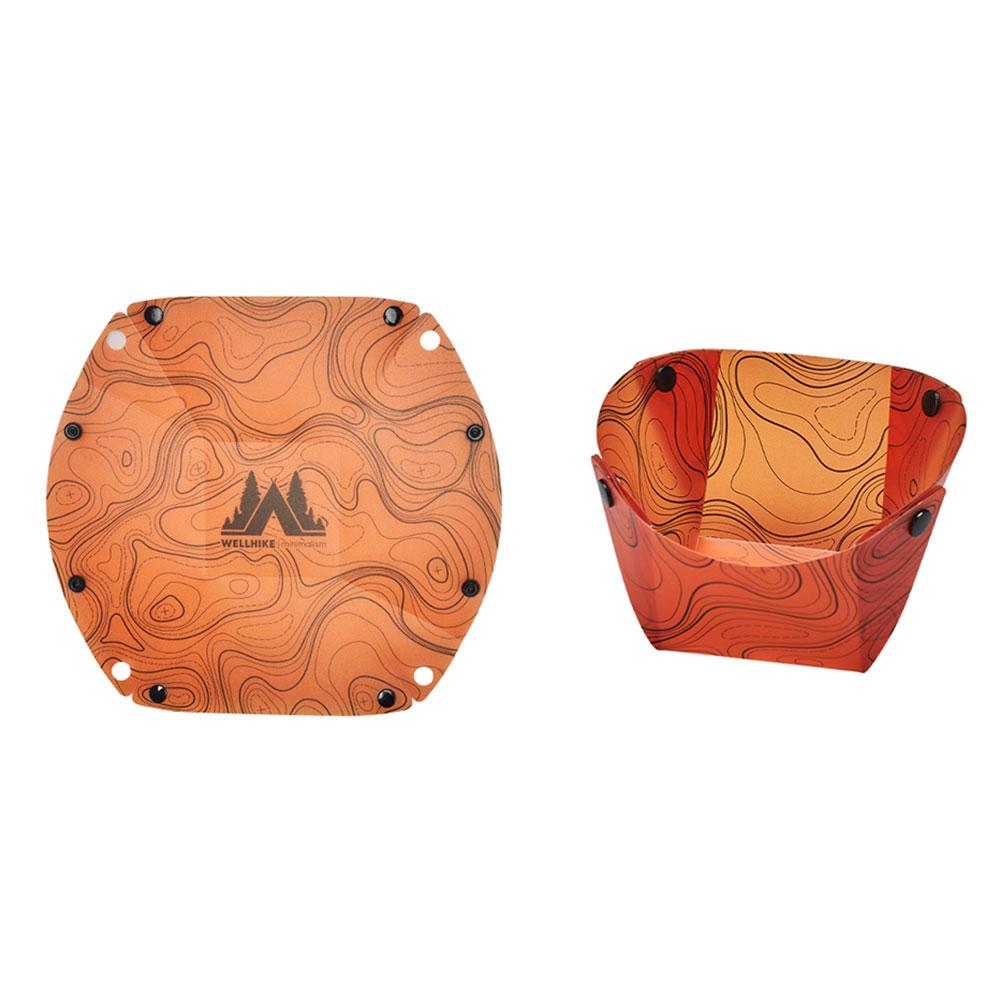 Outdoor Multi-Purpose Tableware Space Saving Ultra Light Tableware Set Reusable Plastic Bowl Plate Cup Filter for Camping Hiking