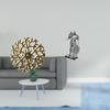 Rustic Iron Knight Wall Sculpture Art Nordic Abstract Figurine Plaque 3D Hanging Pendant Ornament