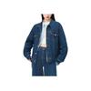 Levis Solid Color Single Breasted Collar Denim Jacket Unisex Jackets Blue A8409-0000