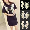 Elegant Flower Embroidered Patches Exquisite Clothes Patches DIY Clothing Applique  Sewing