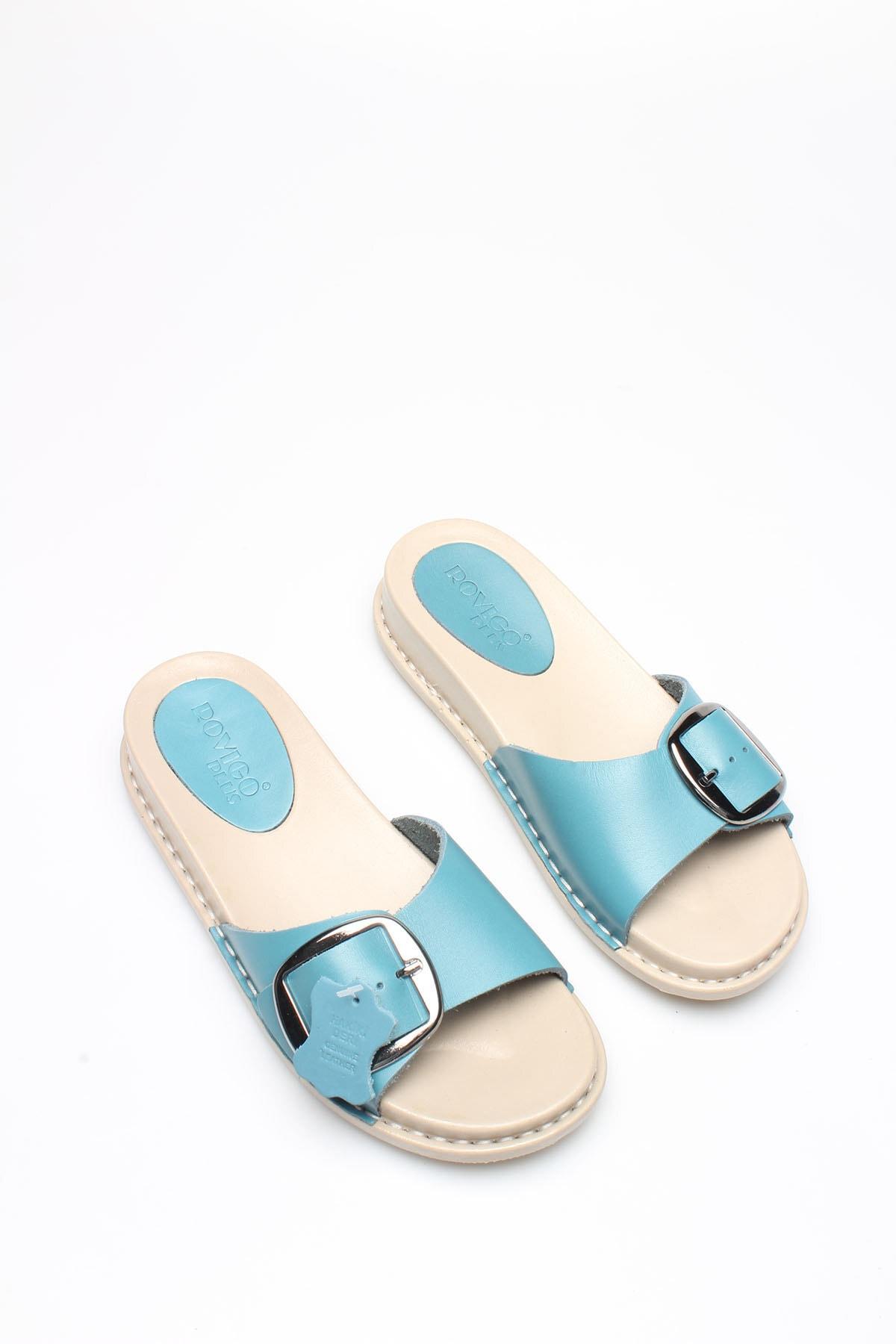 

P Blue Genuine Leather Women s Slippers 36 синій
