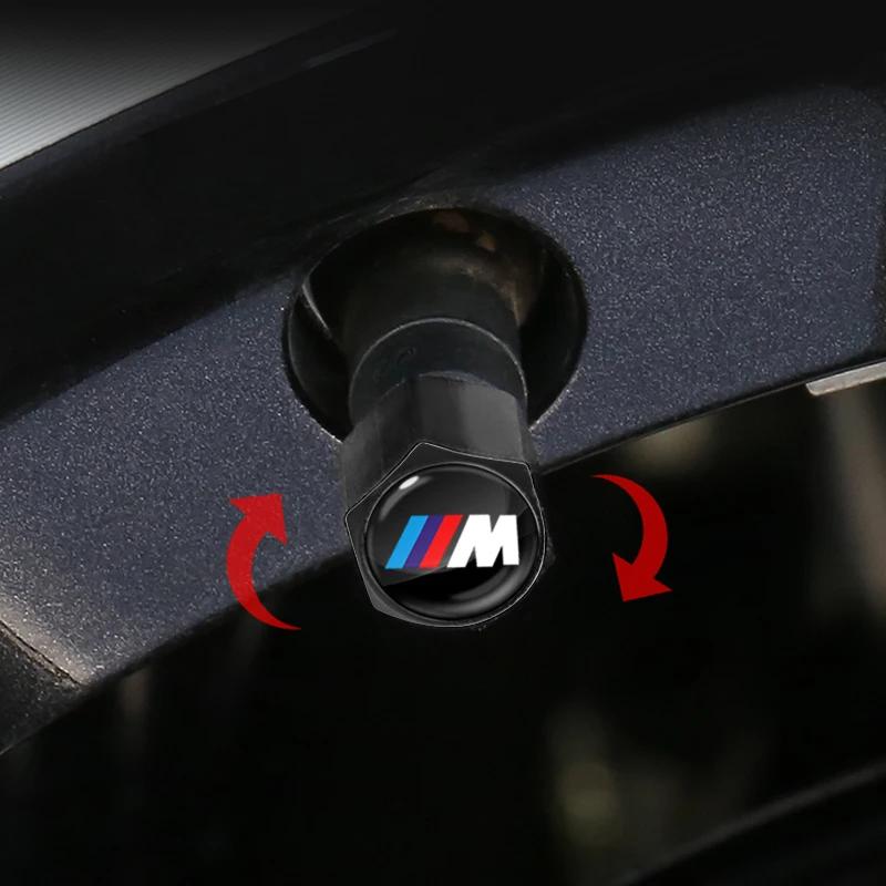 Modische Auto-Reifenventilkappen mit Auto-Emblem Schlüsselanhänger-Set Für BMW E53 E70 E71 E72 E83 X1 X2 X3 X4 X5 X6 X7 E84 F48 F49 F39