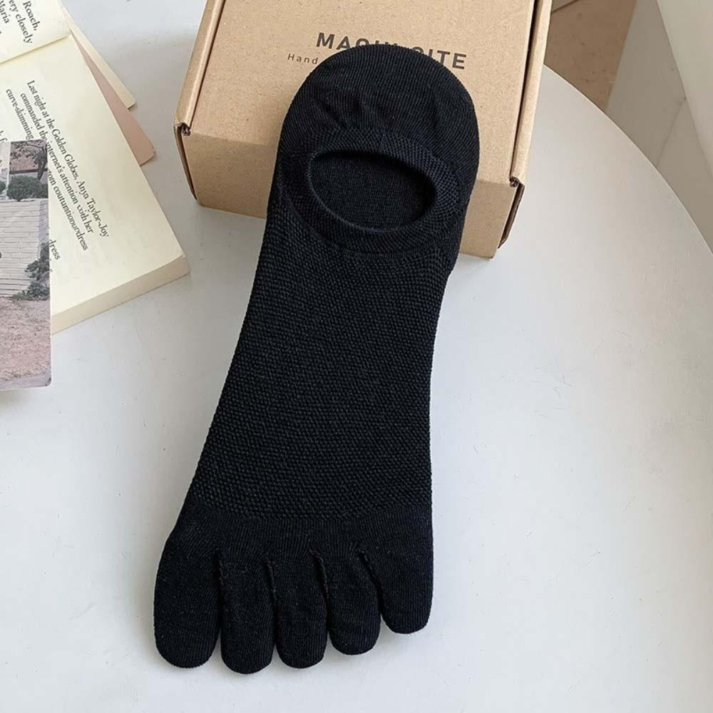 Thin Hosiery Men's Five Finger Socks Mesh Low Cut Sports Socks Fashion Five Toe Boat Socks Running